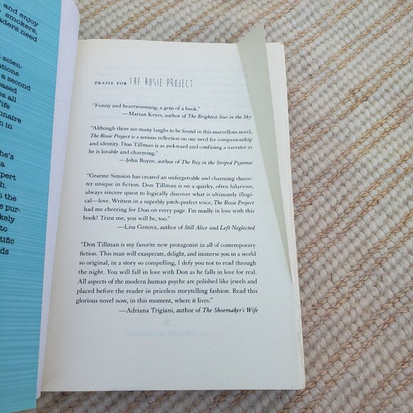 The Rosie Project  by Graeme Simsion, paperback edition, 2013 - Picture 4 of 4